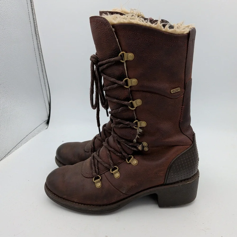 Merrell Chateau Tall J45848 Womens 9 Brown Waterproof Insulated Winter Boots